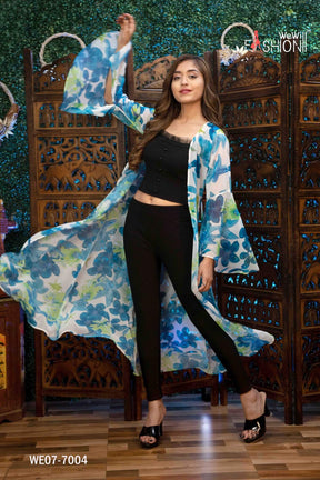 TRENDY FLOWER PRINTED SHRUG