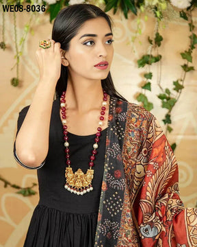 New Kurti With Printed Dupatta