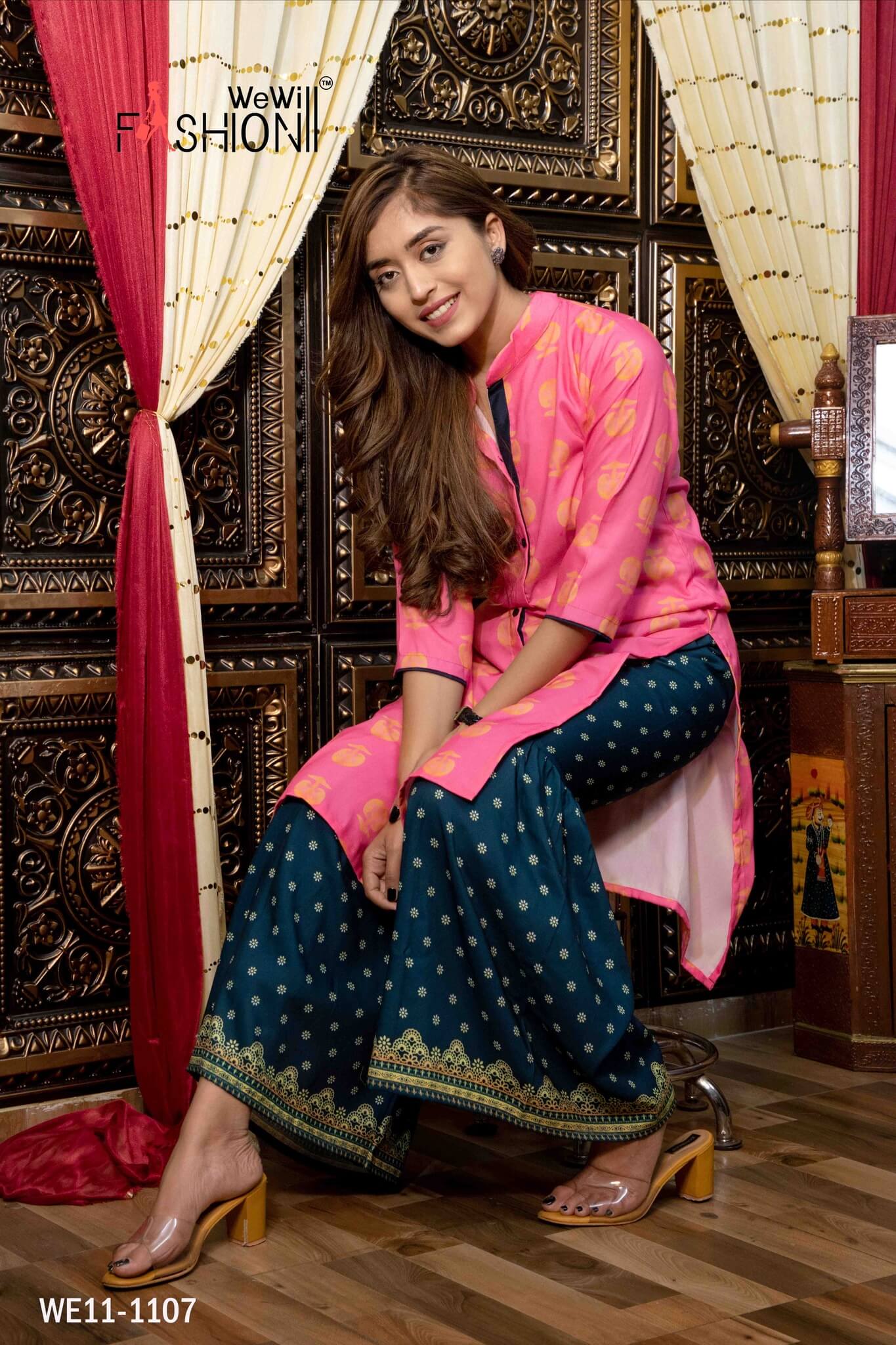 WOMEN PRINTED SHARARA SUIT