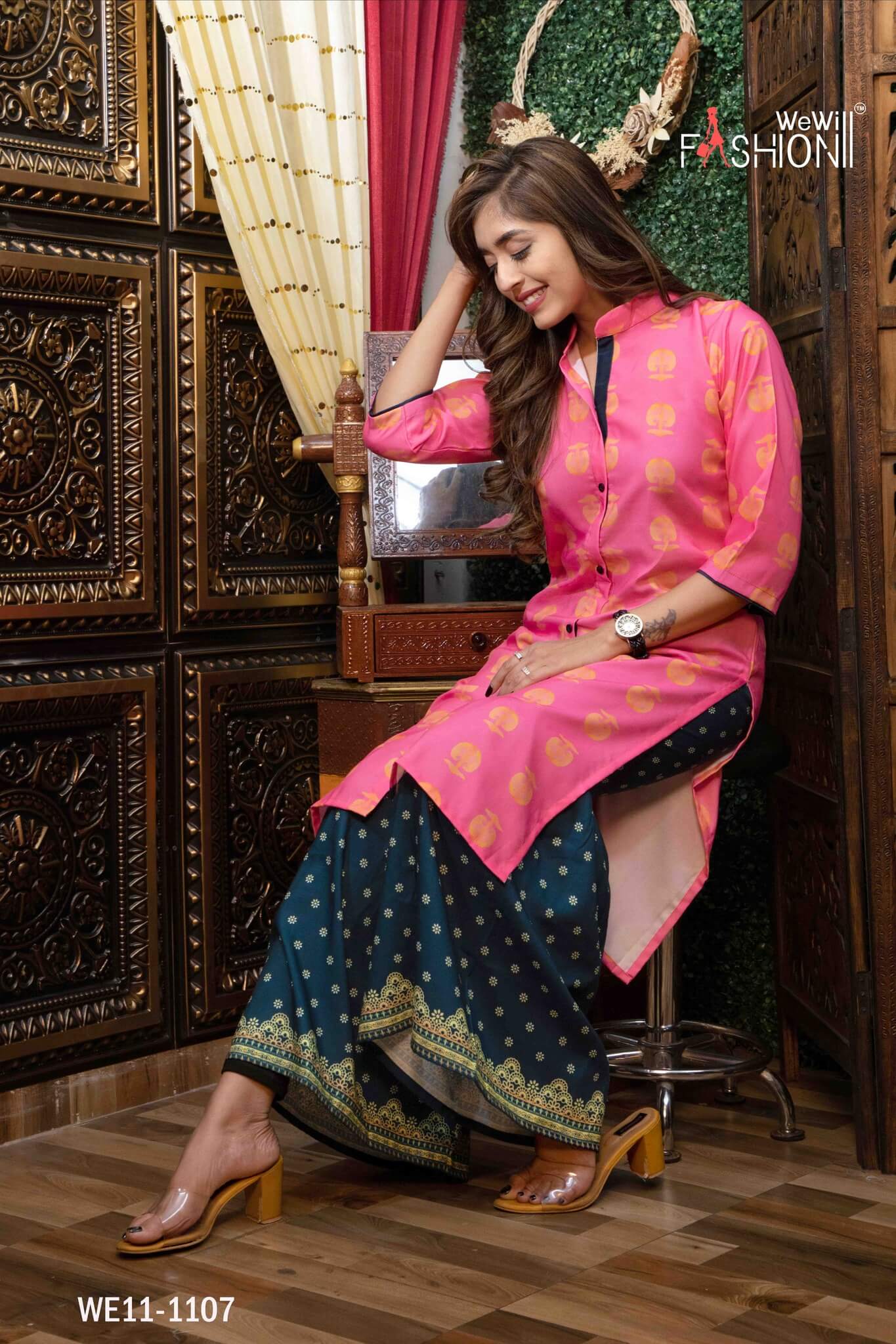 WOMEN PRINTED SHARARA SUIT