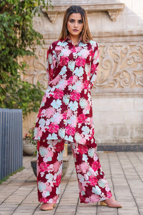 stylish flower printed co-ords set