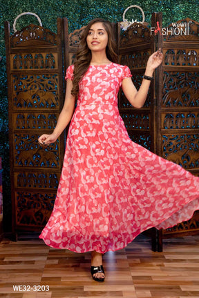 LATEST FLORAL PRINTED LONG KURTI